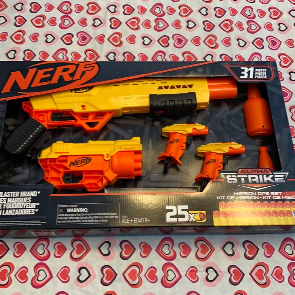 New in box Nerf gun Alpha Strike set